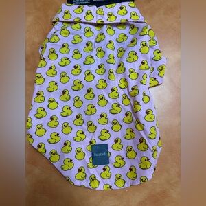 FuzzYard Yellow Duck Dog Hawaiian Shirt